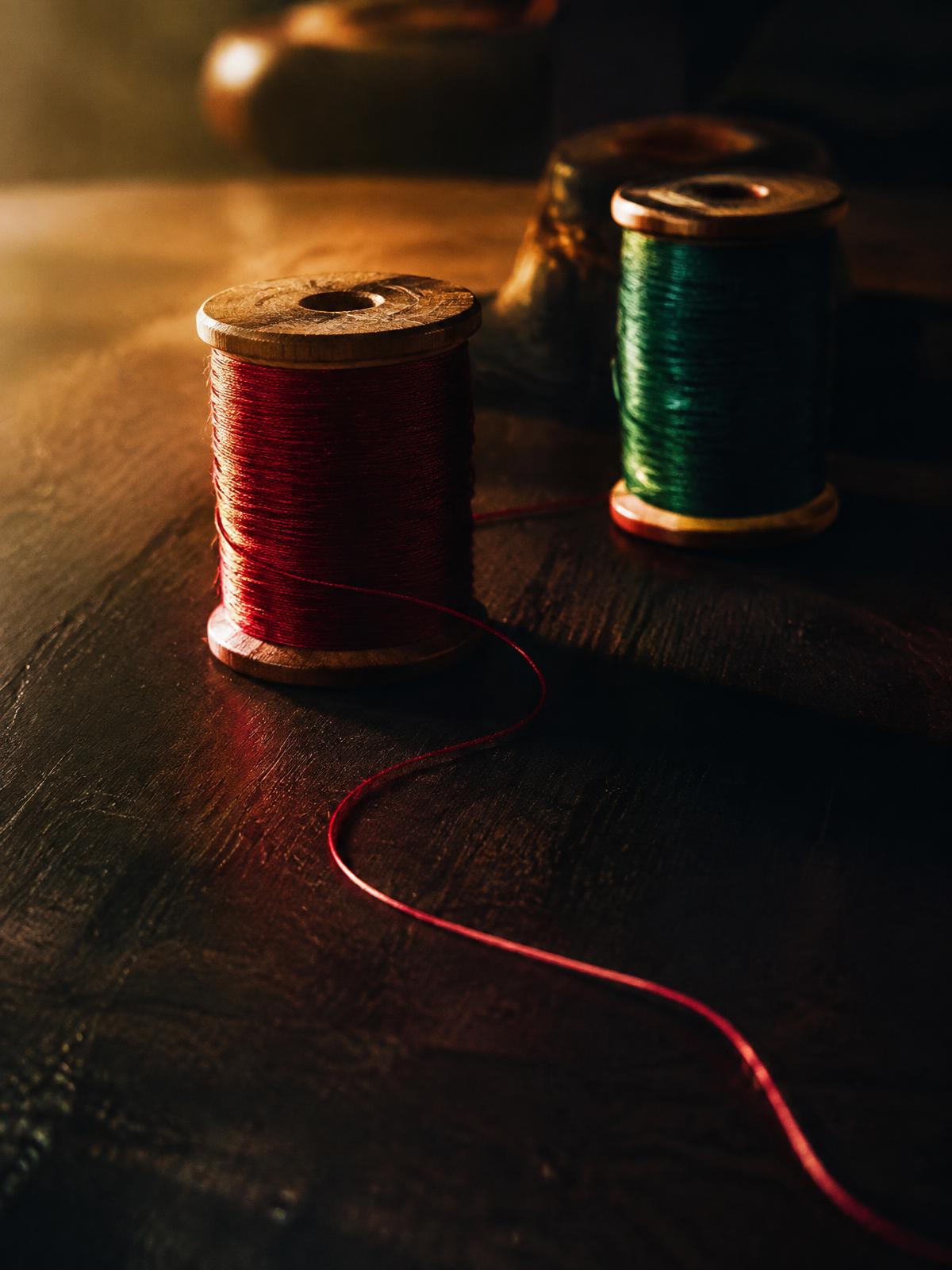 Two Spools, Embroidery